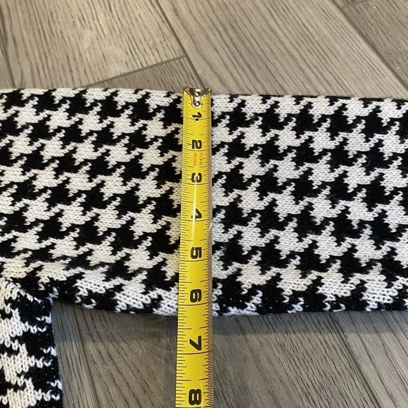 Worthington Sweater Blazer Women’s Size Medium Houndstooth Stretch Fit Jacket - Picture 14 of 15